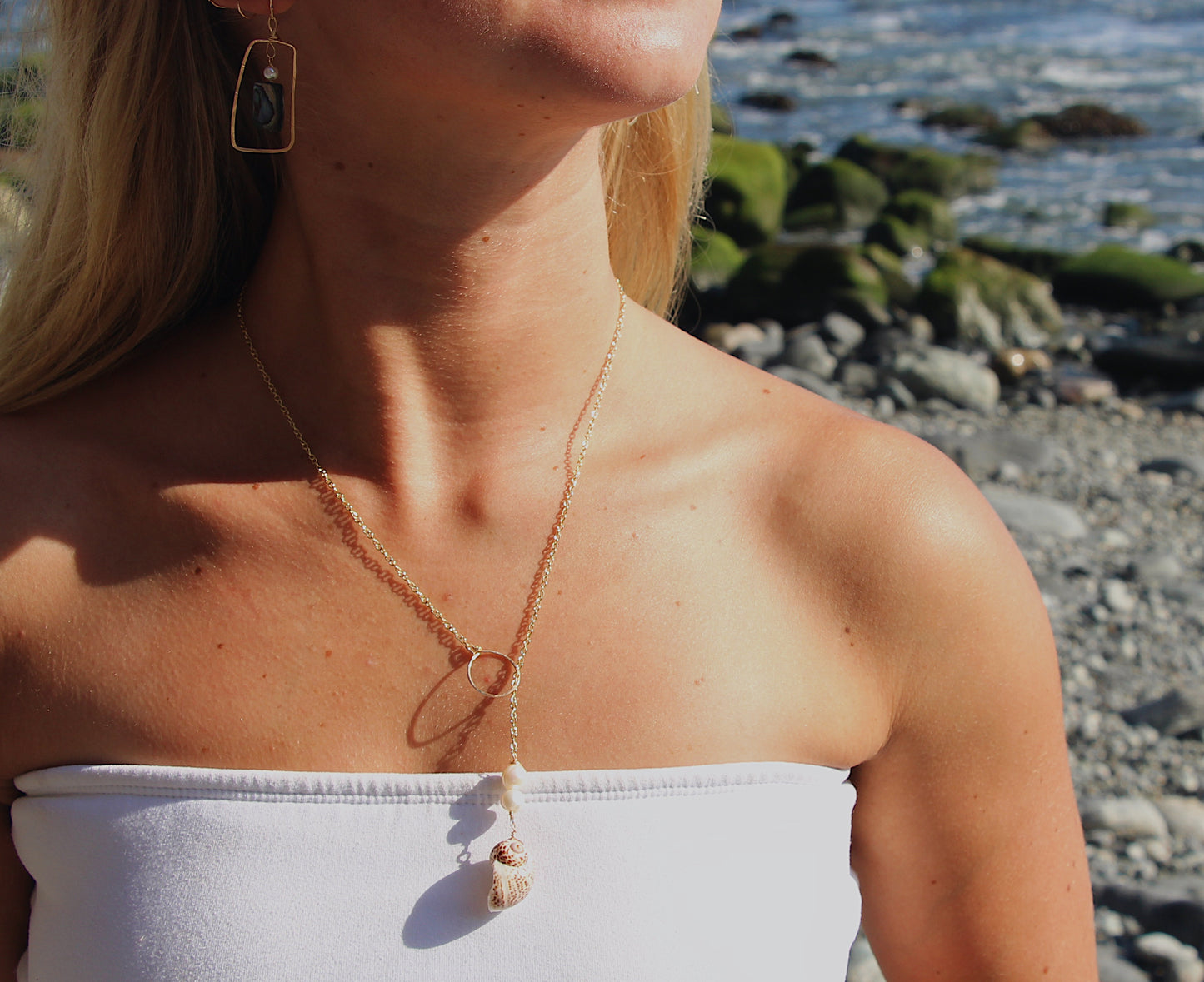 threaded necklace
