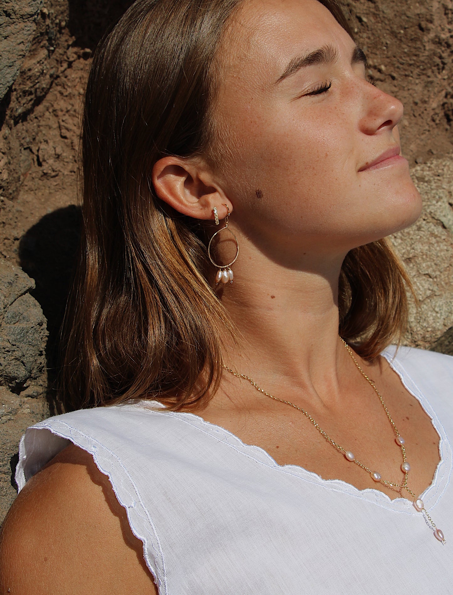 sea pearl hoops