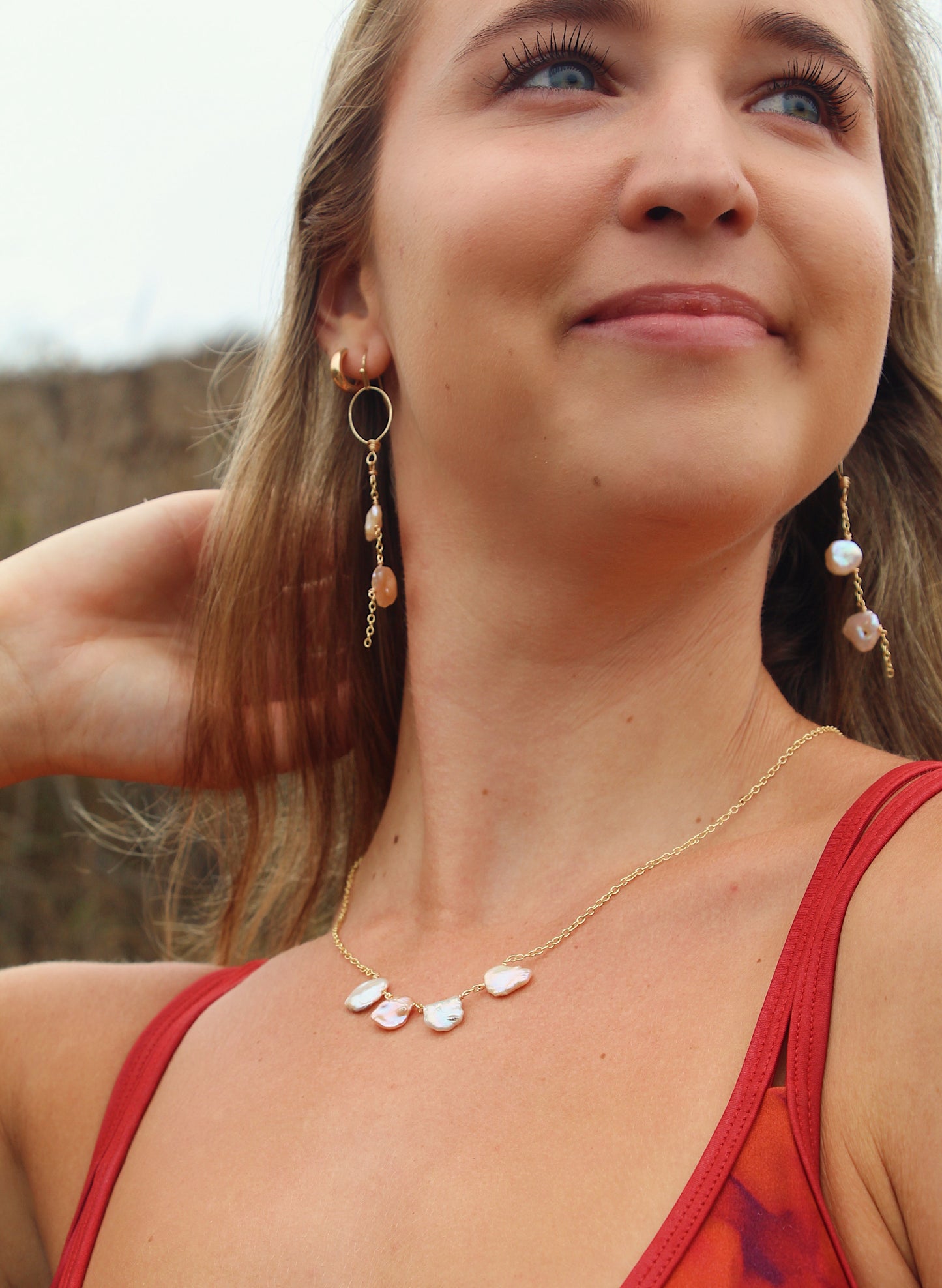multi pearl necklace