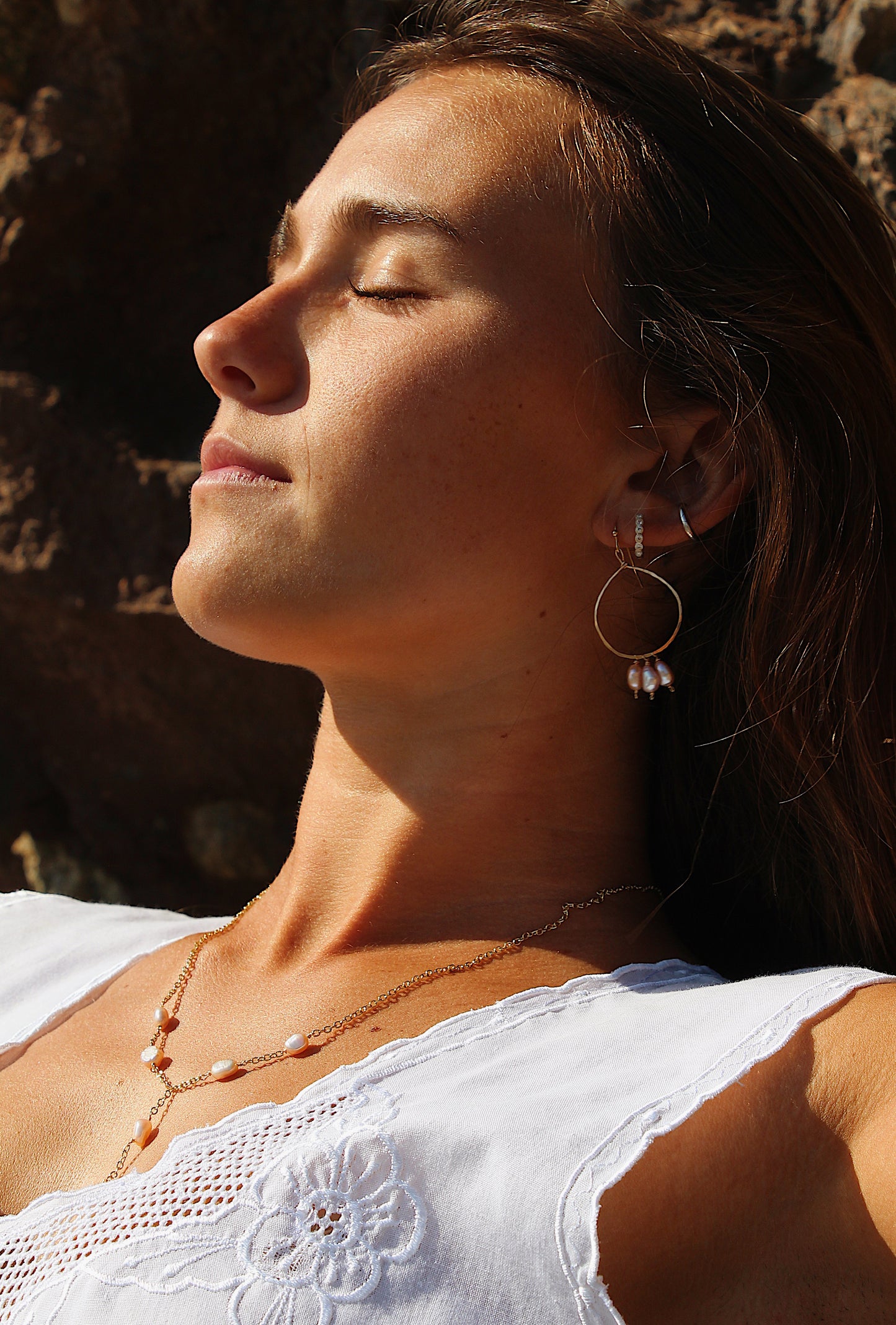 sea pearl hoops