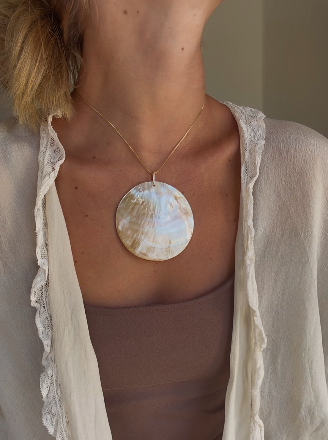 Gold Shell Pendant