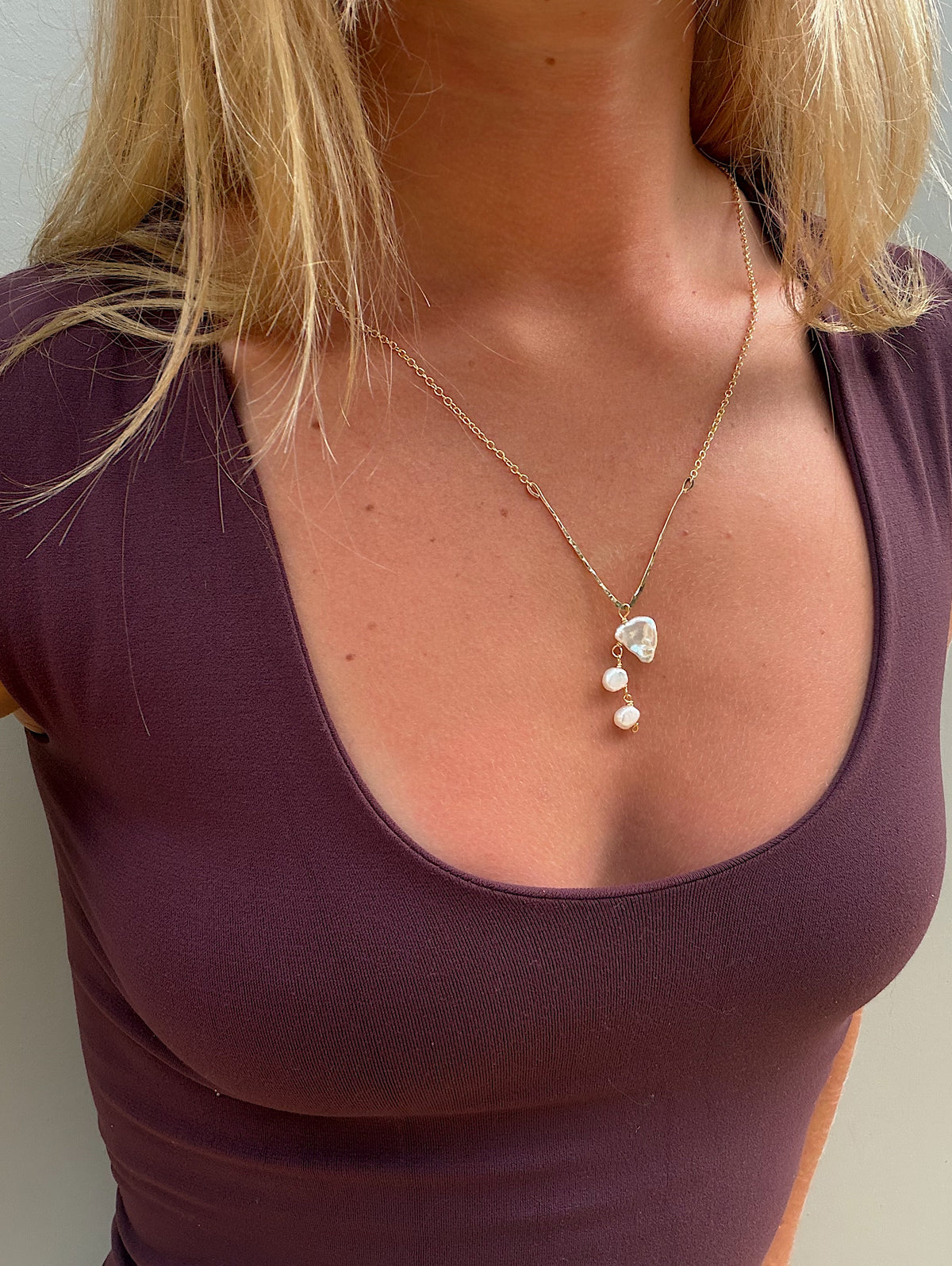 Deep Pearl Necklace