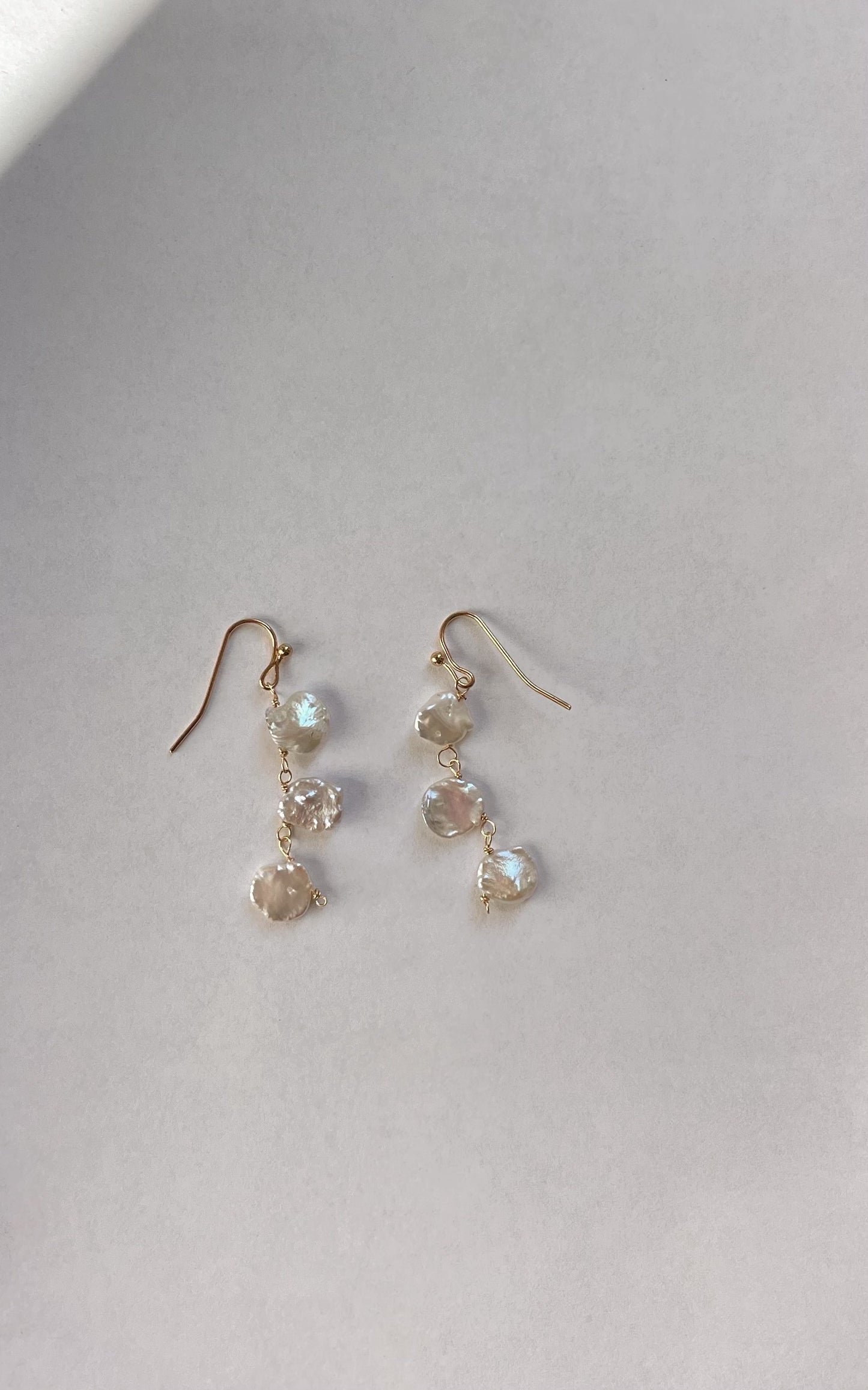 fresh water pearl drop earrings