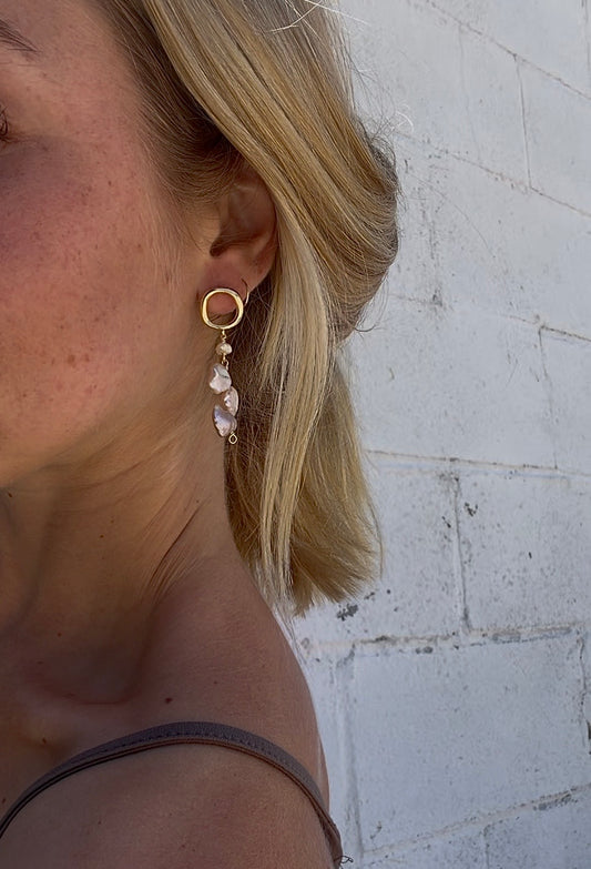 Dripping Pearl Earrings
