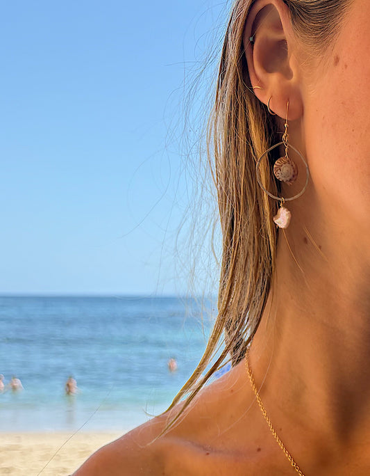 cove hoop earrings