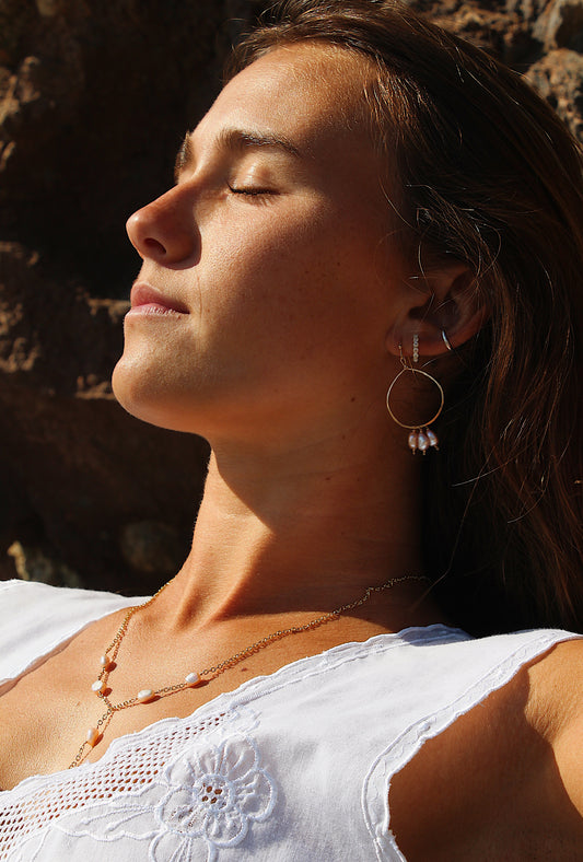 sea pearl hoops