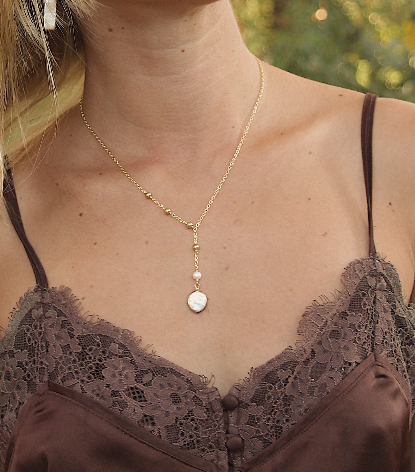 The Gold Pearl Necklace