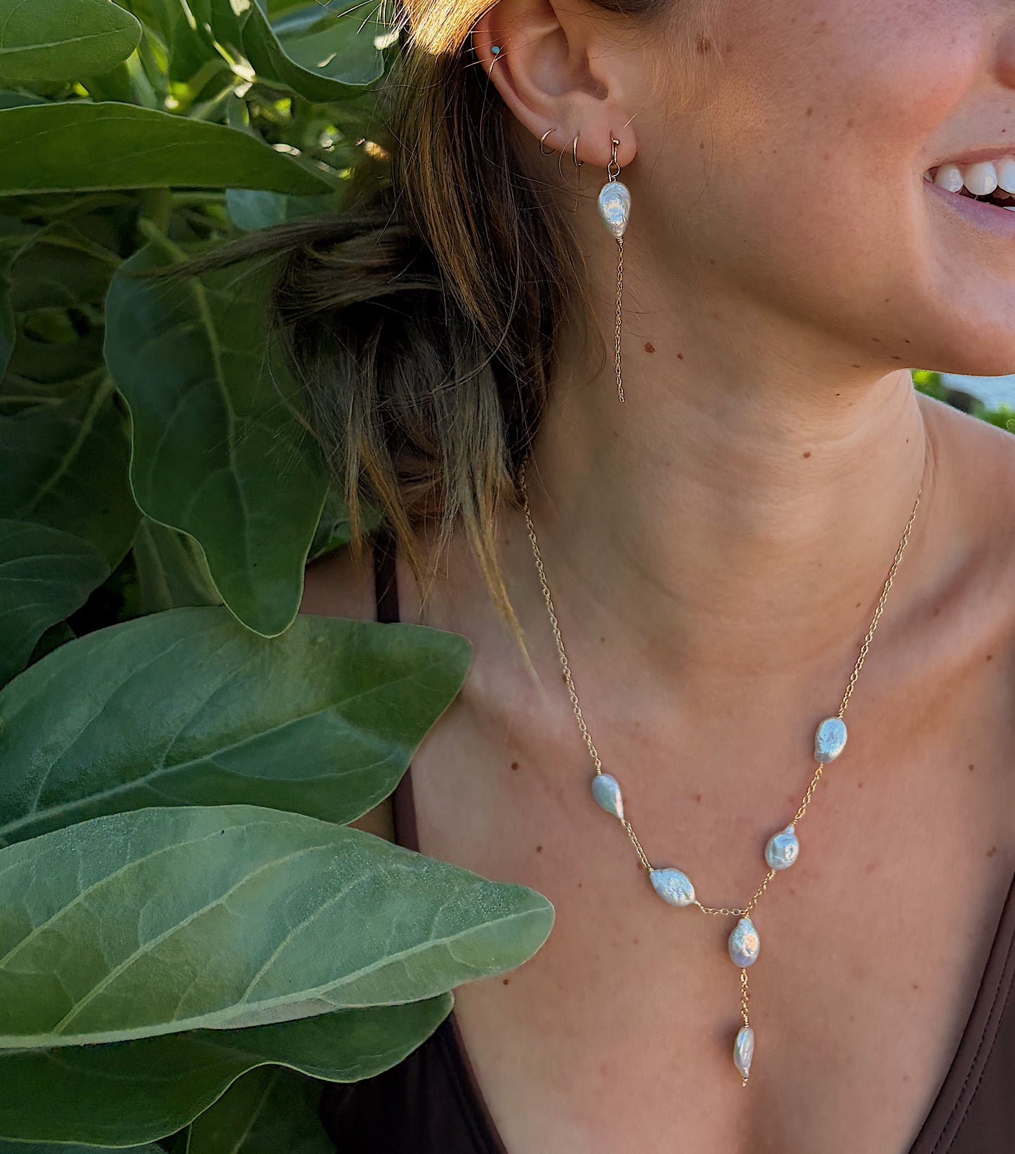 deep ocean pearl necklace