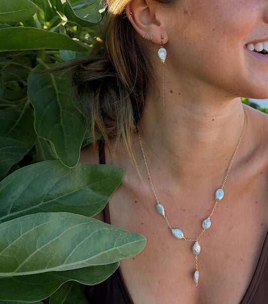 deep ocean pearl necklace