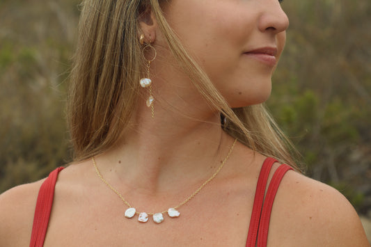 multi pearl necklace