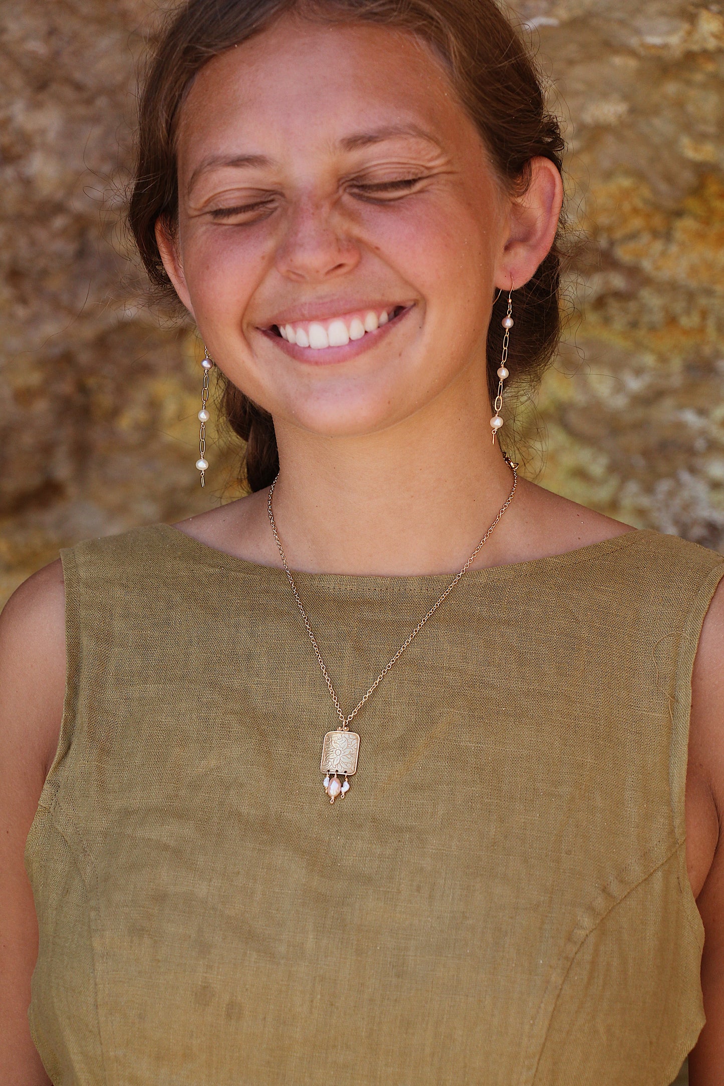 Salted Pearl Earrings