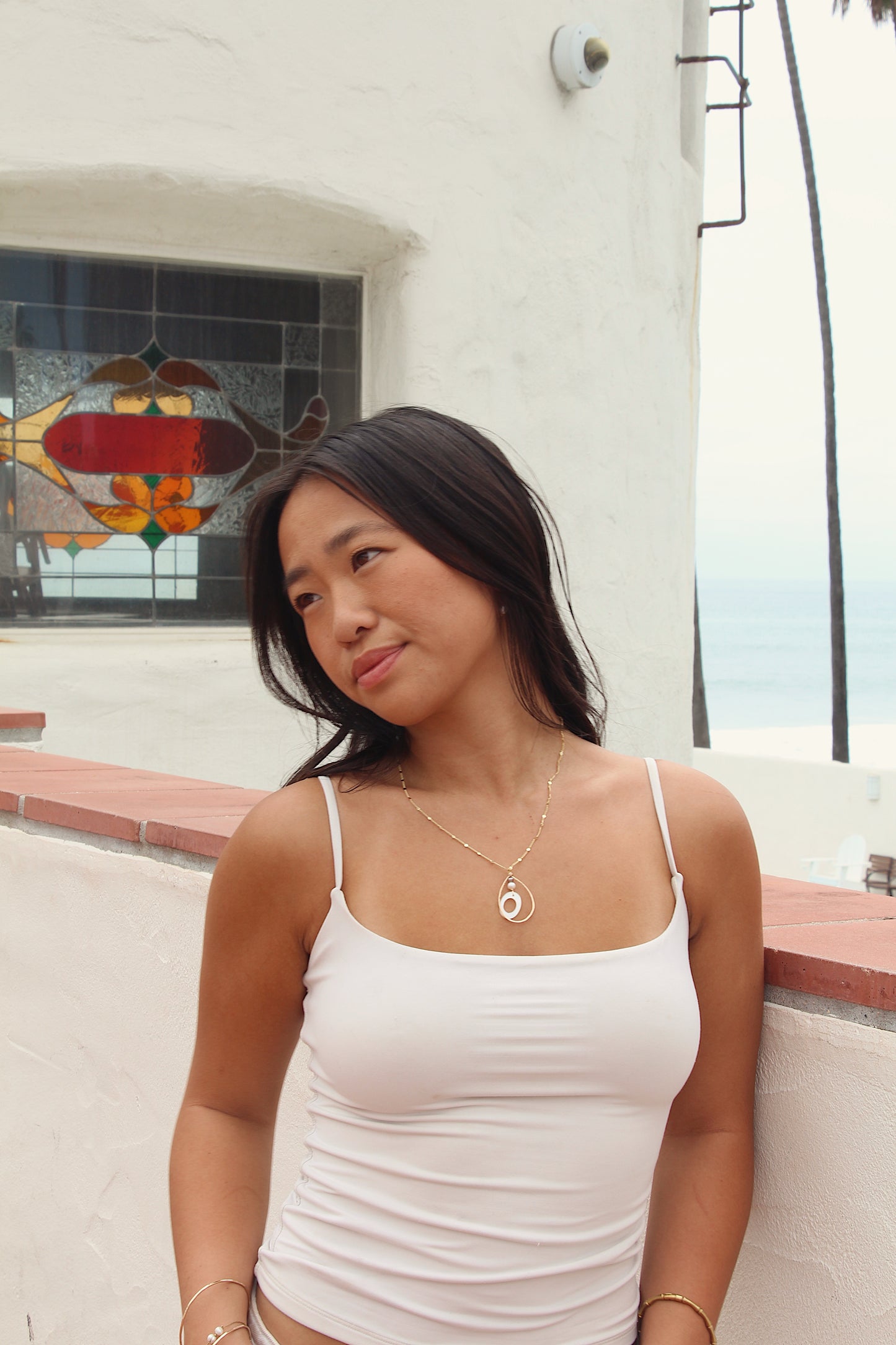 Halo Pearl Necklace