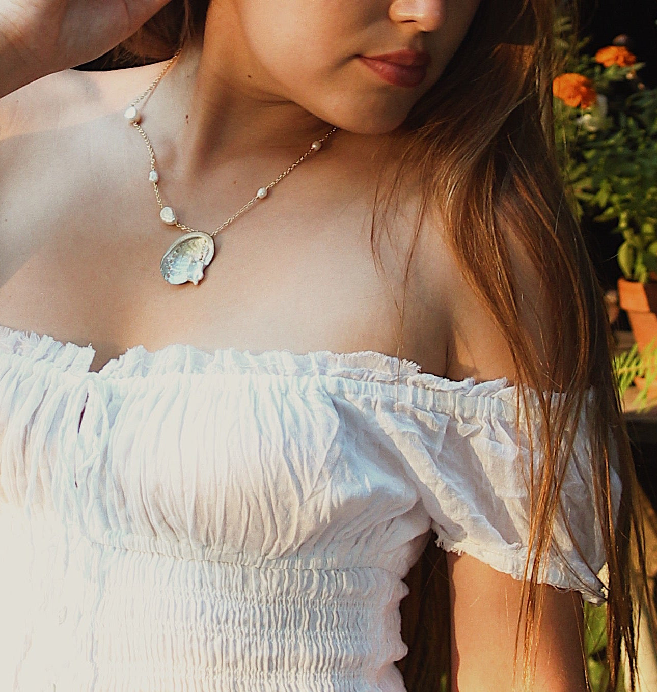 abalone pearl necklace