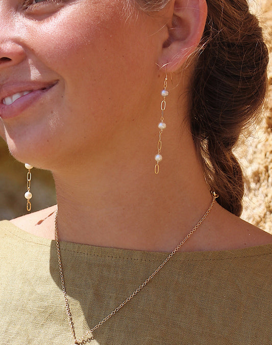 Salted Pearl Earrings